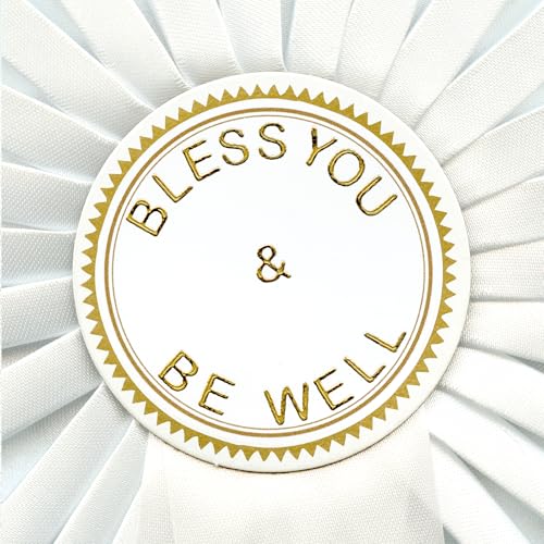CD cover with gold text reading "Bless You & Be Well" on white.