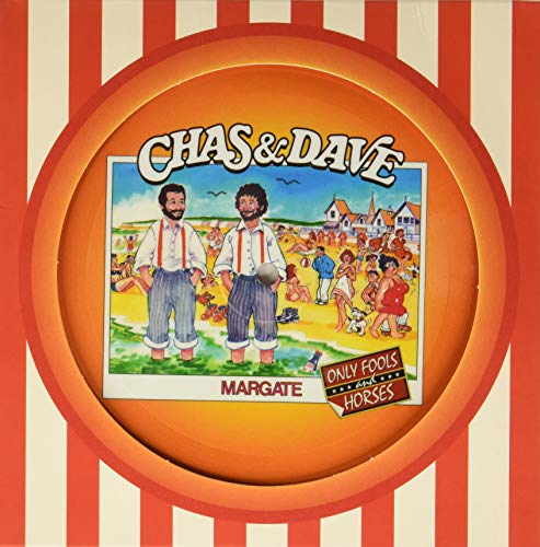 Chas and Dave Margate picture disc vinyl record with a beach scene illustration.