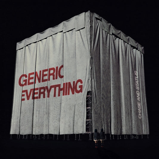 CD cover for Chase & Status’ “Generic Everything” featuring draped fabric.