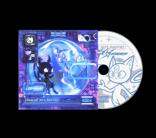 Chase Atlantic “Lost In Heaven” CD case with futuristic, cartoonish design.