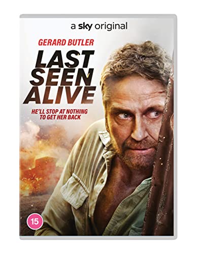 DVD cover for “Last Seen Alive” featuring Gerard Butler’s face.