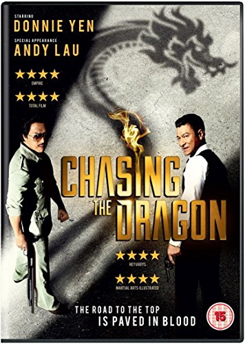 DVD cover for "Chasing The Dragon" featuring Donnie Yen and Andy Lau.