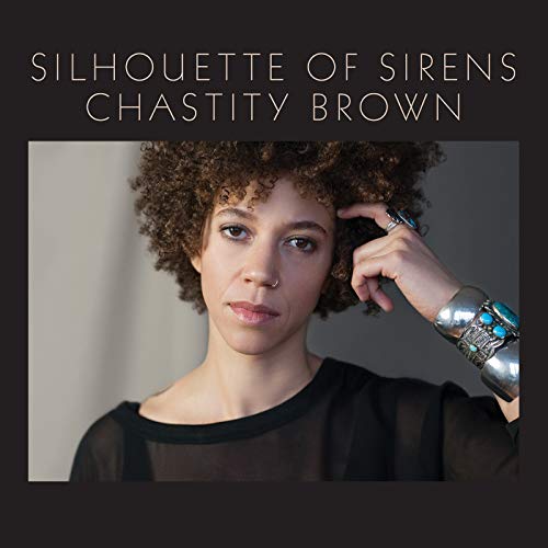 Chastity Brown album cover, portrait of a woman with curly hair.