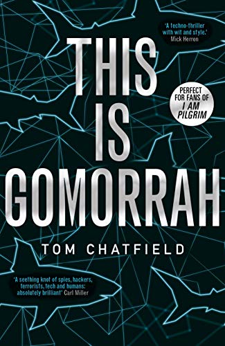 Book cover with large white text "THIS IS GOMORRAH" over a dark, networked background.