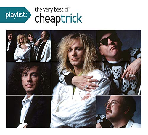 Collage of six band member portraits and one group photo on white album cover.