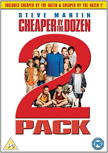 DVD cover featuring Steve Martin and the cast of Cheaper by the Dozen.