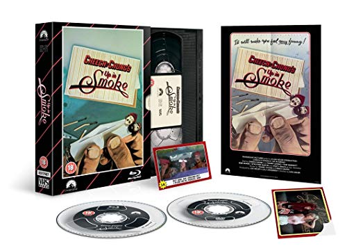 Cheech and Chong's Up In Smoke" limited edition Blu-ray, DVD, and VHS collection.
