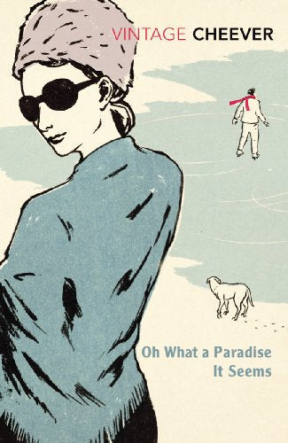 Book cover with illustrated woman, man, dog, and concentric circles.