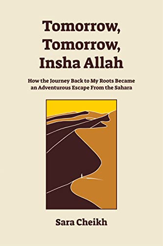 Book cover with title, author name, and desert landscape illustration.