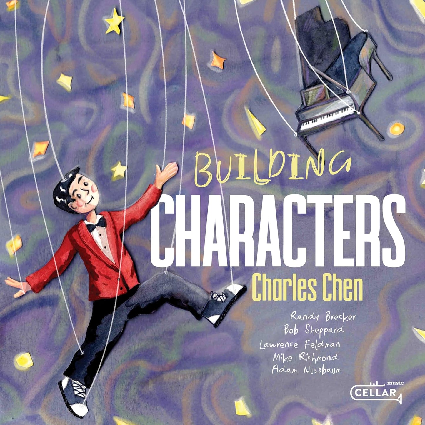 CD cover: "Building Characters" by Charles Chen, with illustrated figure.