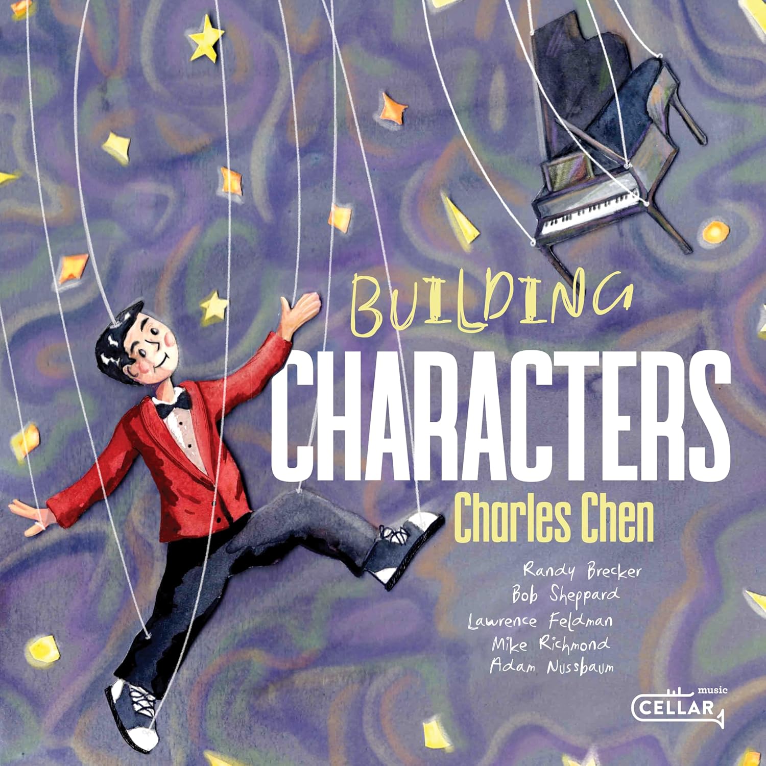 CD cover: "Building Characters" by Charles Chen, with illustrated figure.