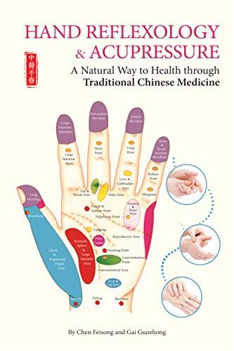 Book cover showing a hand with labeled acupressure points and diagrams.