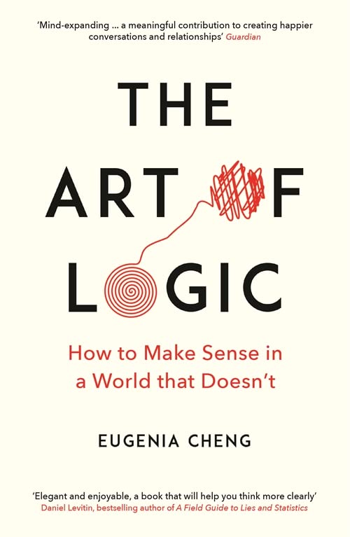 Book cover: "The Art of Logic" with red tangled string illustration.