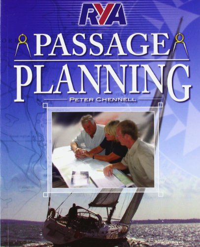 RYA Passage Planning book cover with sailing image and navigational tools.