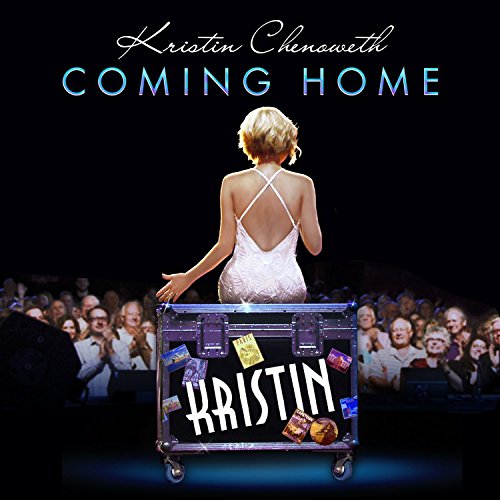 Kristin Chenoweth album cover, woman in gown facing stage with audience.