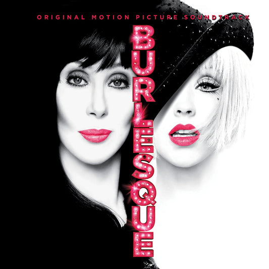 Cher and Christina Aguilera on “Burlesque” soundtrack album cover.