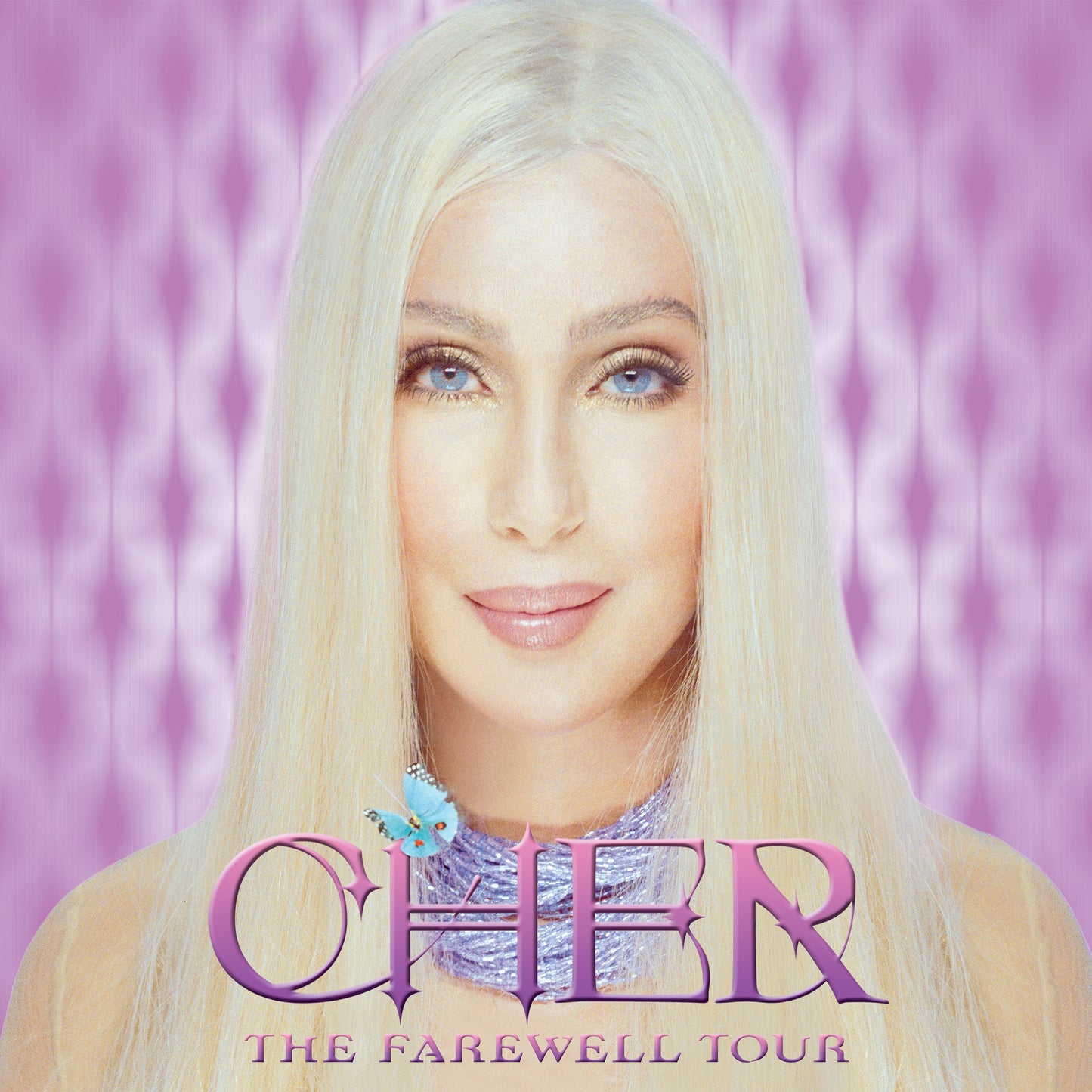 Cher portrait with blonde hair and the album title "The Farewell Tour".