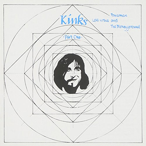 The Kinks album cover: geometric design with a portrait of a man.