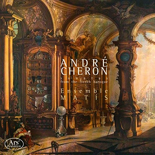 CD cover featuring an ornate baroque interior painting with text overlay for André Cheron.