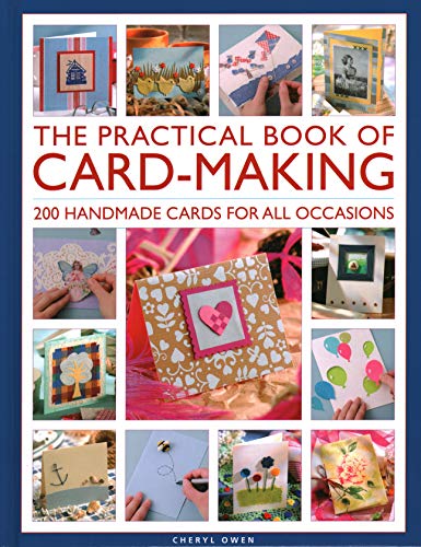 Book cover titled The Practical Book of Card-Making featuring a collage of handmade cards.