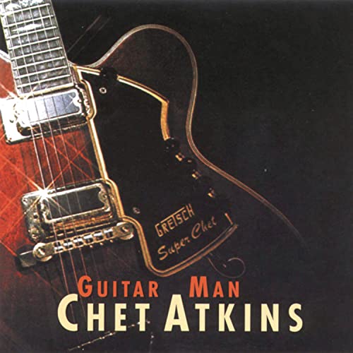 Chet Atkins "Guitar Man" CD cover featuring a red Gretsch guitar.
