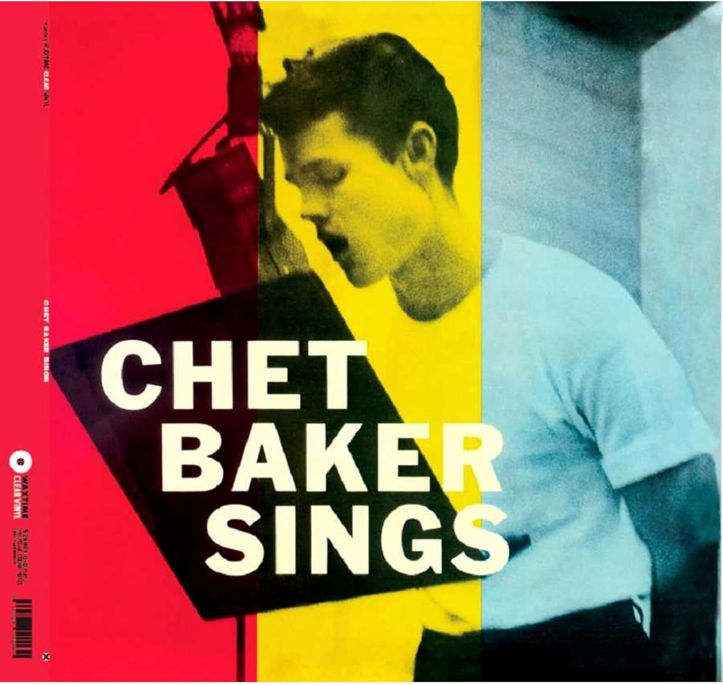 Album cover featuring a portrait of Chet Baker with red, yellow, and blue panels.