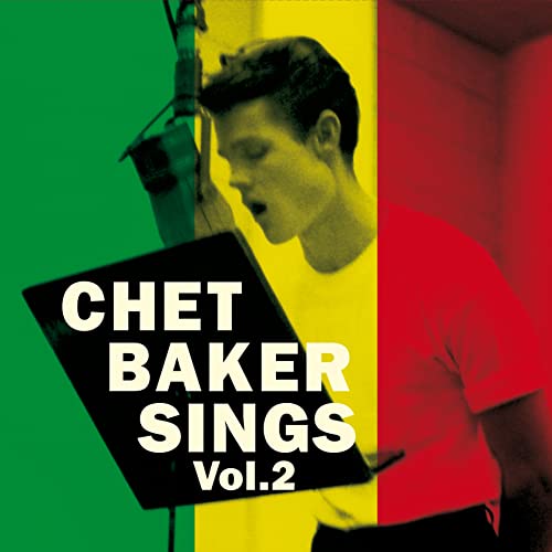 Chet Baker album cover: portrait with green, yellow, and red blocks.