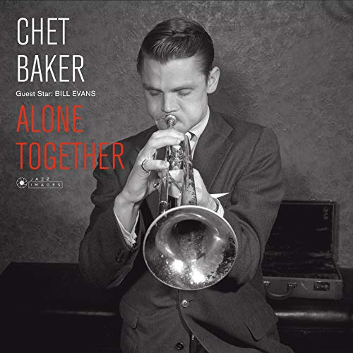 Black and white album cover featuring Chet Baker playing the trumpet.