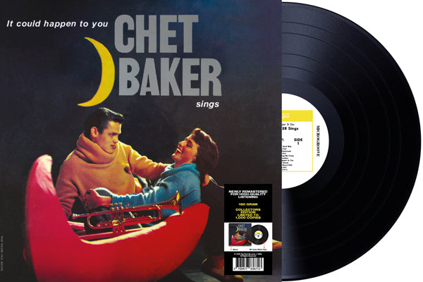 Chet Baker vinyl record cover with a couple and a trumpet.