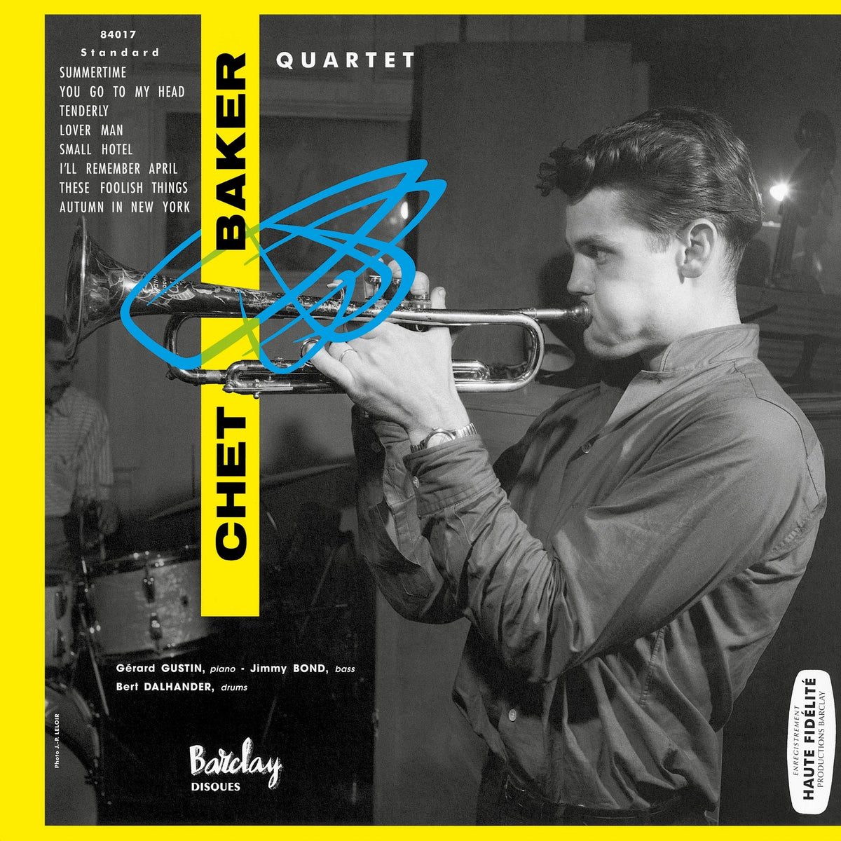 Chet Baker album cover, “In Paris Vol. 2”, featuring a portrait and abstract design.