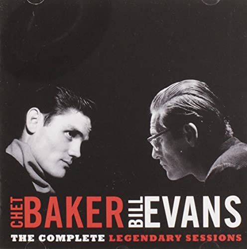 CD cover featuring black and white portraits of Chet Baker and Bill Evans.