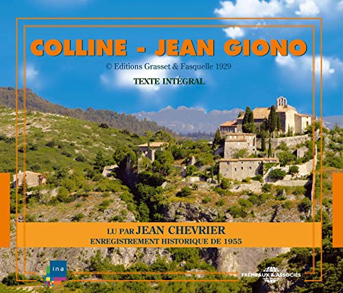 CD cover for "Colline" by Jean Giono, featuring a hillside village.