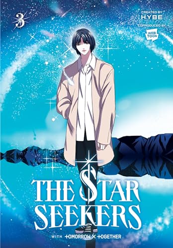 Comic cover: young man with dark hair, swirling blue and starry background.