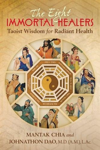 Book cover featuring eight colorful figures and a central yin-yang symbol.