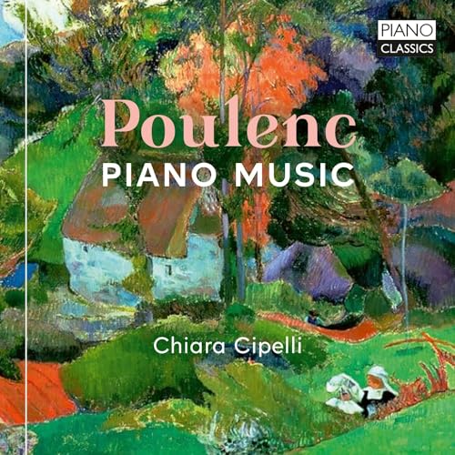 CD cover: painting of a landscape with “Poulenc: Piano Music” text.