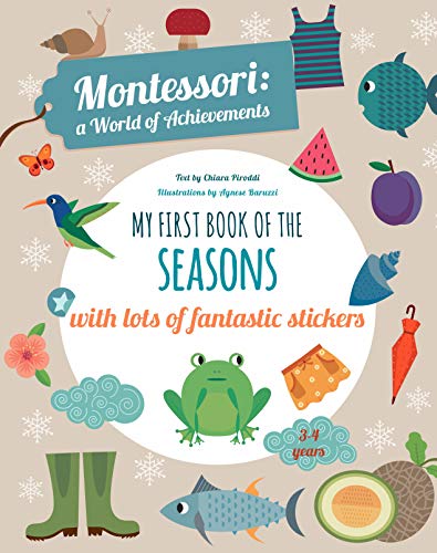Children's book cover with seasonal illustrations and a central whiteLBS titleLSSLL title.