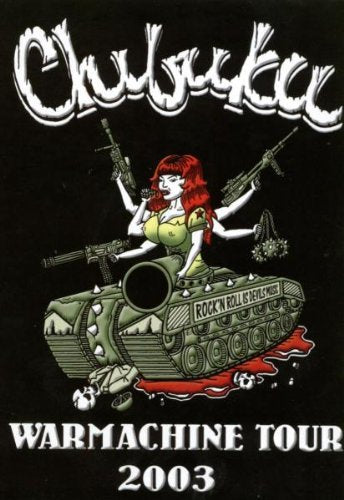 DVD cover for Chibuku’s “Warmachine Tour 2003” featuring cartoon imagery.