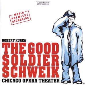 CD cover featuring a cartoon soldier saluting next to bold red text.