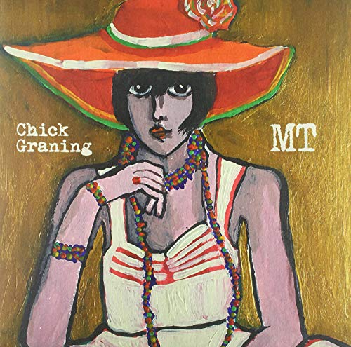 Painting of a woman in a red hat and colorful jewelry.