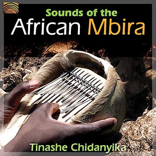 CD cover featuring a hand holding a traditional African mbira instrument.