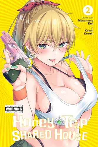 Manga volume cover with blonde woman holding a handgun, yellow background.