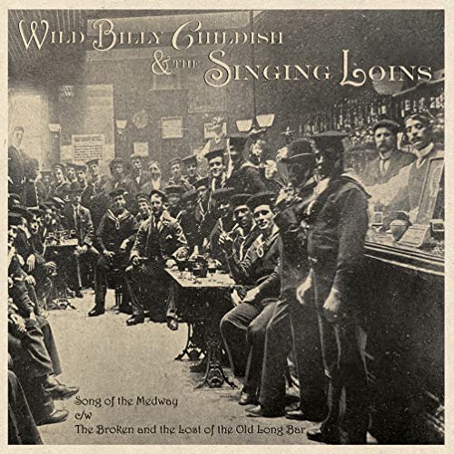 Vinyl album cover featuring a vintage photograph of men in a pub.
