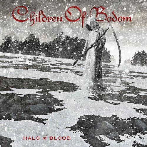 Album cover for Children Of Bodom’s “Halo Of Blood” featuring a grim reaper.