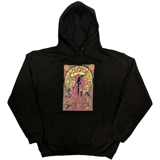 Black pullover hoodie featuring a Children of Bodom Nouveau Reaper graphic on the front.