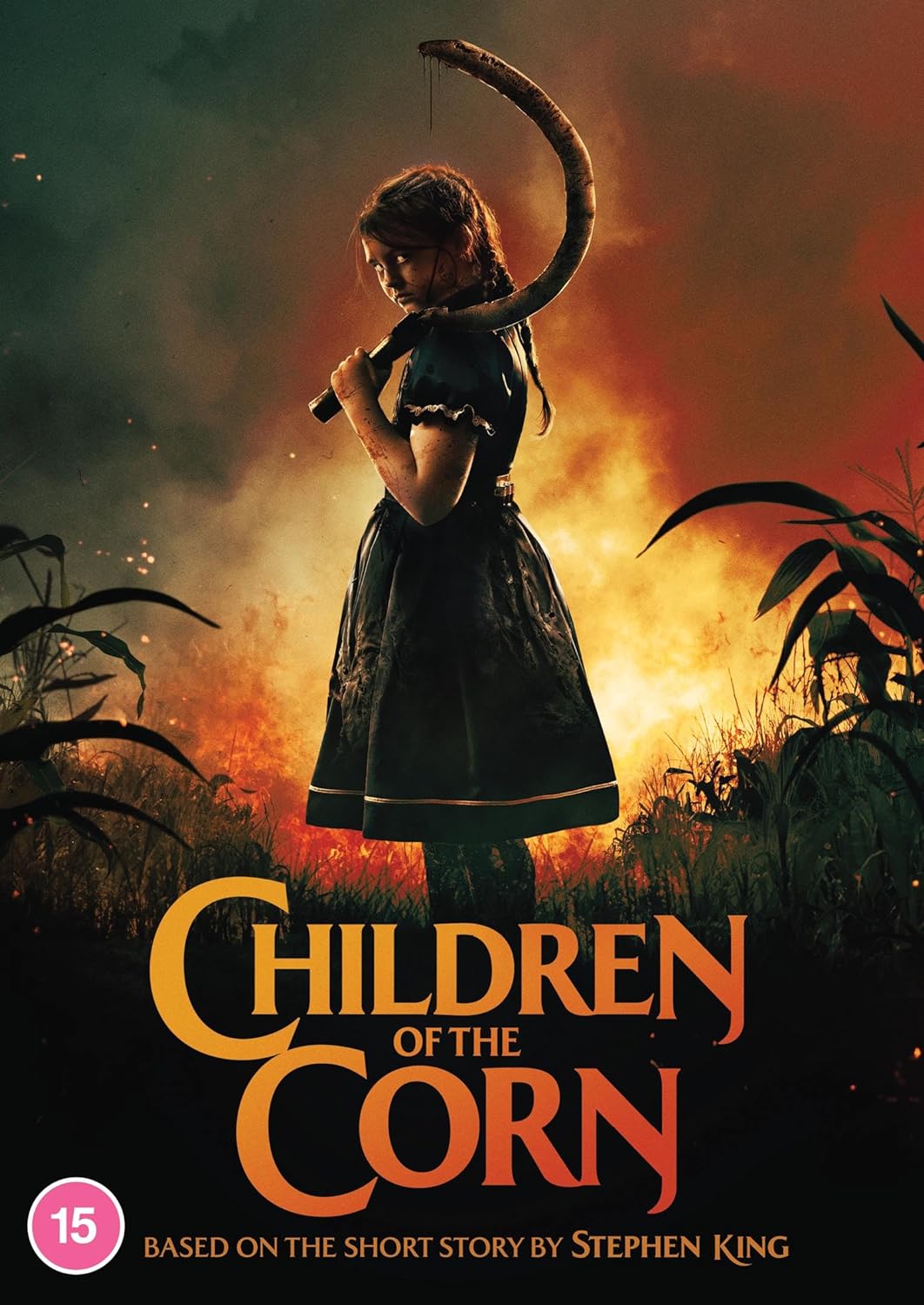 Children of the Corn" DVD cover featuring a young girl in a cornfield.