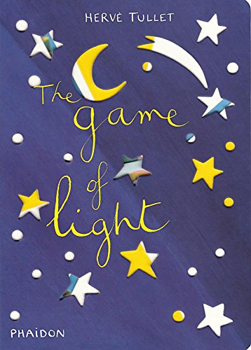 Book cover with yellow title, crescent moon, and stars on a dark blue background.
