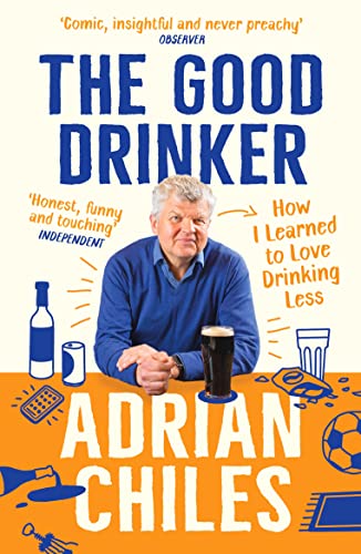 Book cover featuring author Adrian Chiles with a pint of beer.