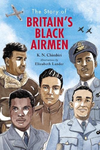 Book cover depicting portraits of Black airmen and vintage aircraft.