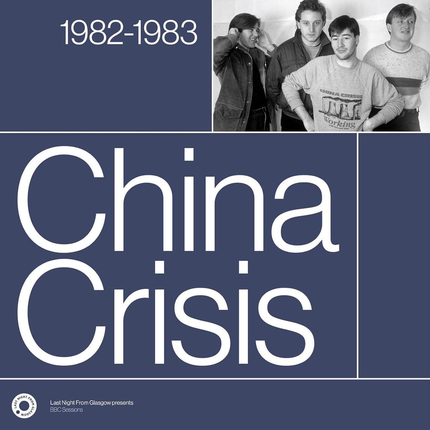 CD cover for China Crisis’ 1982-1983 sessions, featuring band photo.