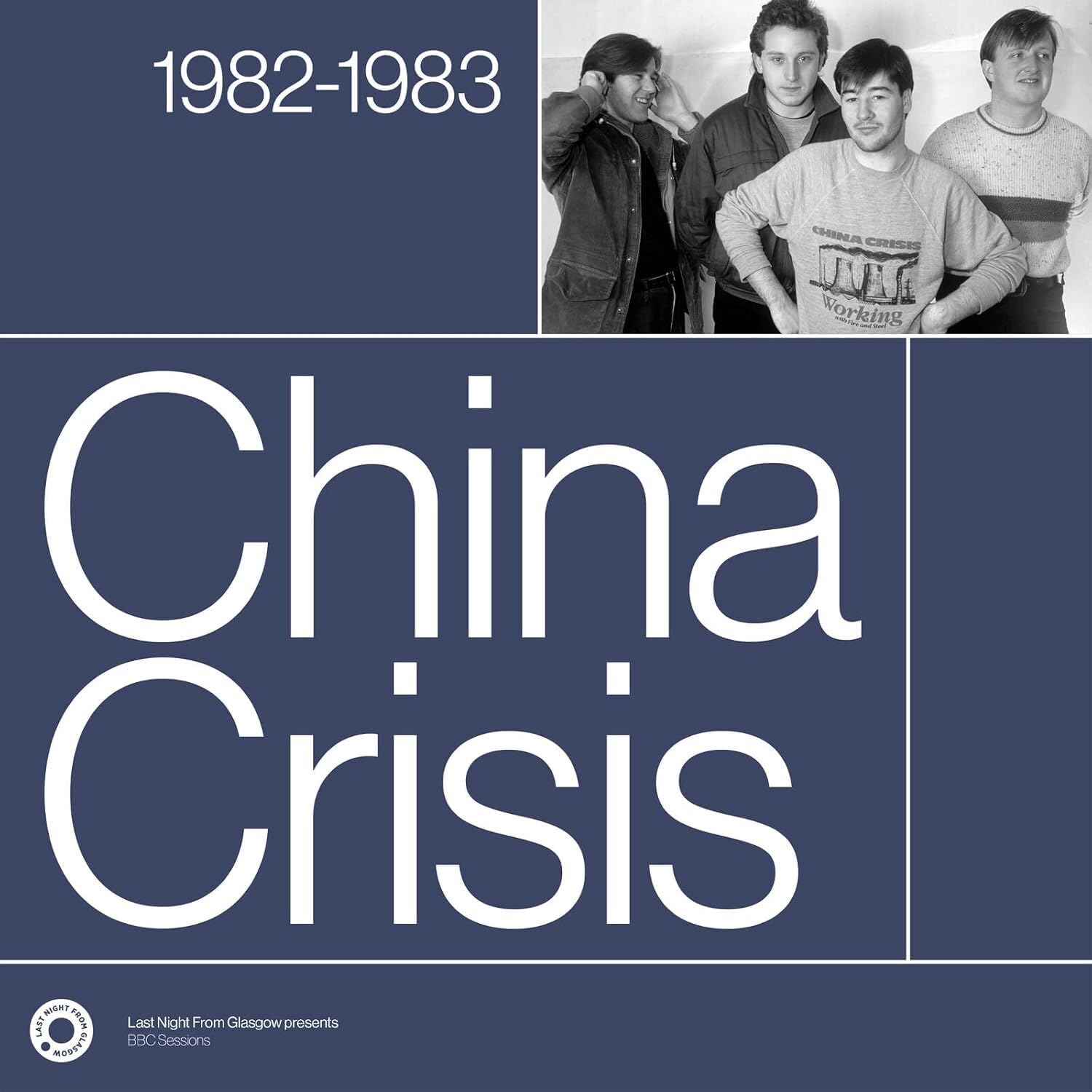 CD cover for China Crisis’ 1982-1983 sessions, featuring band photo.